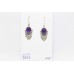Dangle Women's Earrings 925 Sterling Silver Purple Amethyst Gem Stones B53